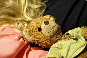 Teddy Bear Plush toy girl blonde