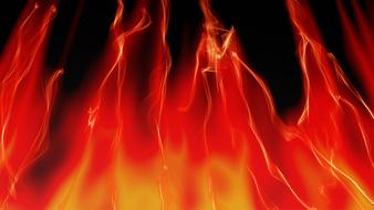 Fire Flame red yellow