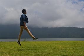 Elevating Jump Person