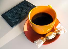 candy near the mug