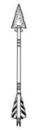 Native Indian arrow drawing