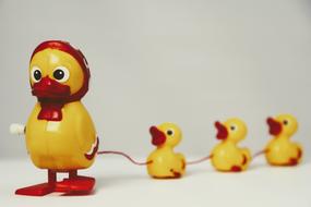figurine of a mother duck and her children