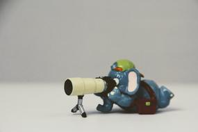 elephant toy with a photo camera
