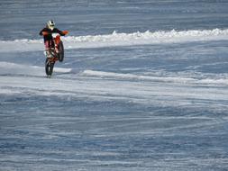 Motorcycle Wheelie Stunt
