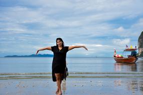 Sea Beautiful girl, thailand