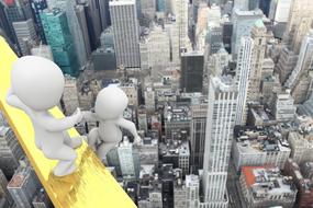 rescue help abyss over city render