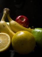 Still Life Fruits in dark