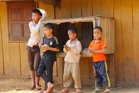 boys in laos