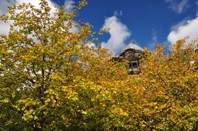 Scotland Autumn Blue Sky