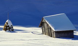 Winter Snowy Barn