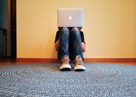 Person Reading laptop