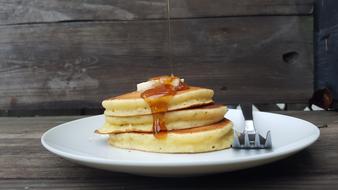 Breakfast Pancakes with Syrup