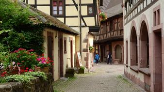 Alsace France Half-Timbered House