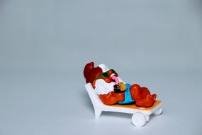 Kinder toy on vacation