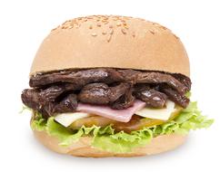 Meat and vegetable burger