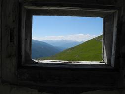 open window in the building