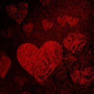 background scrapbooking paper red heart drawing