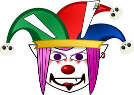 alien clown comic characters creepy