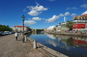 promenade in Rosenlund on a sunny day