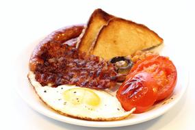 delicious breakfast on a plate