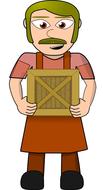 comic characters crate dress up head