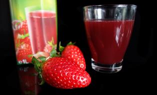 Healthy strawberry juice