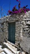 Greek Island Blue Sky Old Town