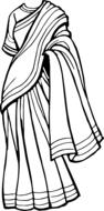 clothes drape dress female garment