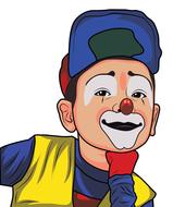 cartoon clown, comic character