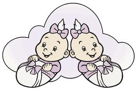 babies cartoon cloud drawing
