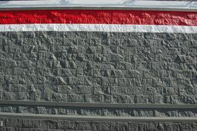 Painted Block Wall Texture red grey