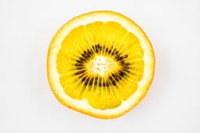 sweet yellow fruit half