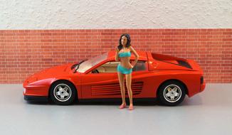 Model Car Ferrari Testarossa