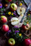 Apples Garden Wooden Desk Still