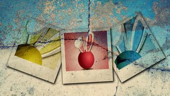 easter egg hase polaroid
