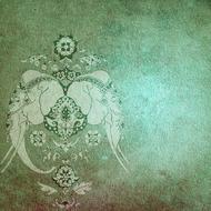 background with retro green design