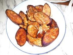 roasted vegetables on plate