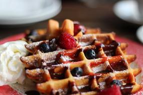 Waffles Breakfast