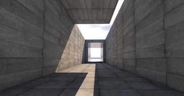 tunnel in the building in the open air