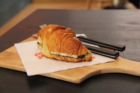 croissant breakfast with stuffing