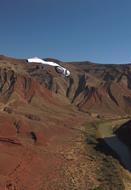 ufo flying over the rocks