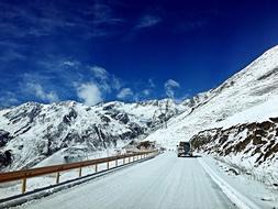 Blue Sky Snow Mountain