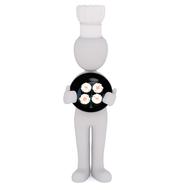 character model with sushi