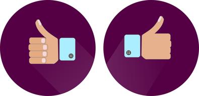 thumbs up like hand icon icons