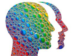 head colorful art abstract