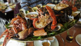 delicious crabs with vegetables