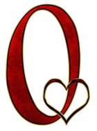 red letter O and heart shape