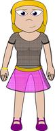 girl comic characters drawing