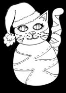 ice cream cat drawing