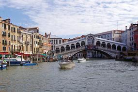 Rialto Bridge Canal in Venice